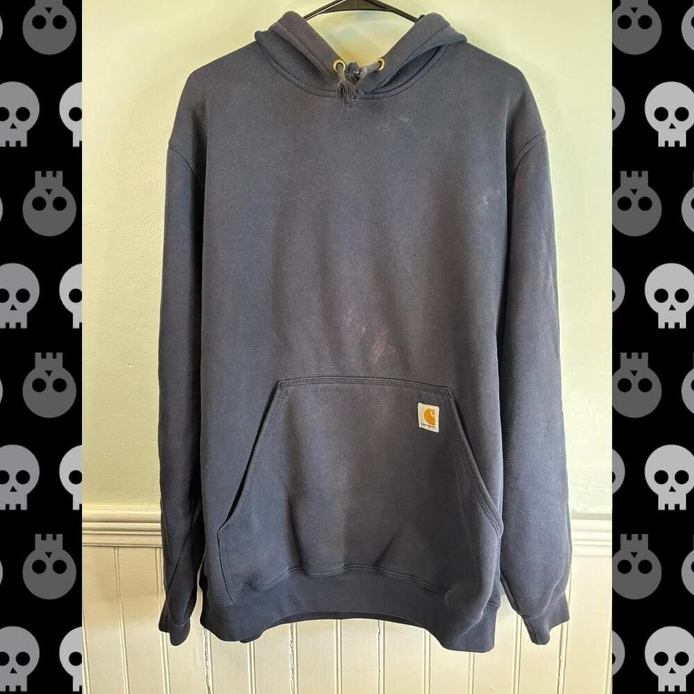 Carhartt Original Fit Hoodie Black | Size M | Heavyweight Workwear Streetwear